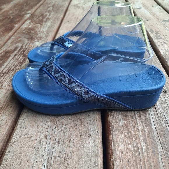 Vionic High Tide Blue Thong Arch Support Flip-Flop Orthopedic Sandals Size 8 - Picture 8 of 14